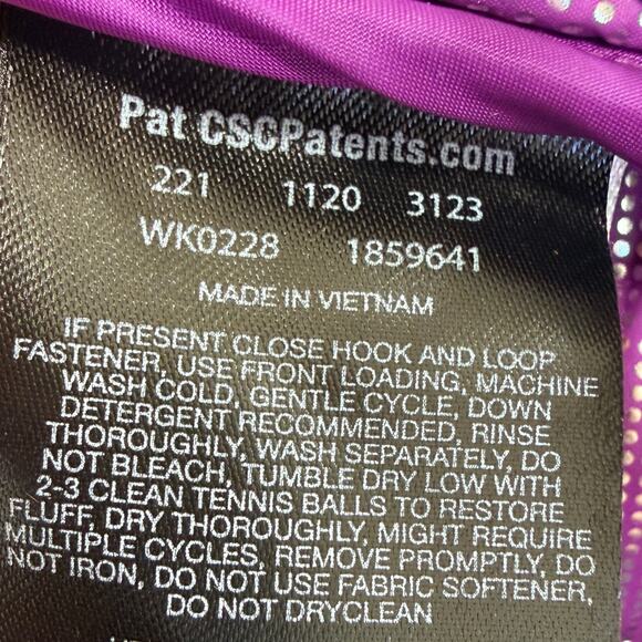 Columbia Omni-Tech Purple Down Hooded Jacket Women’s Medium - Picture 13 of 13